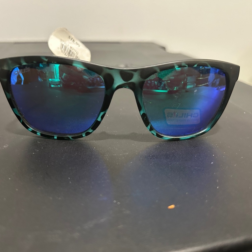 Blue and Black Sunglasses